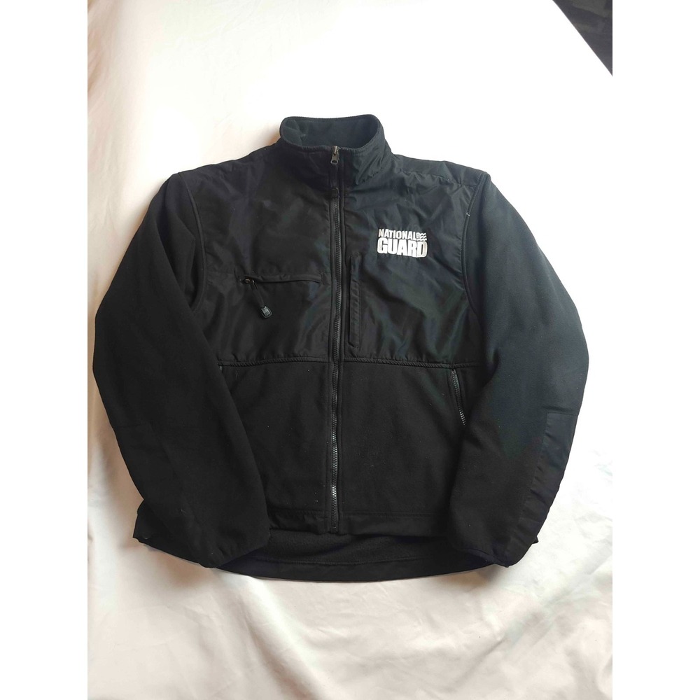 National Guard Fleece Jacket L Black Fleece Military Tactical Utility Gorpcore